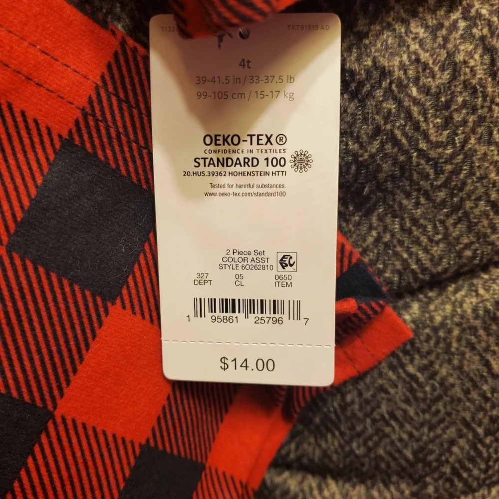 4T Carter's pajamas and leggings